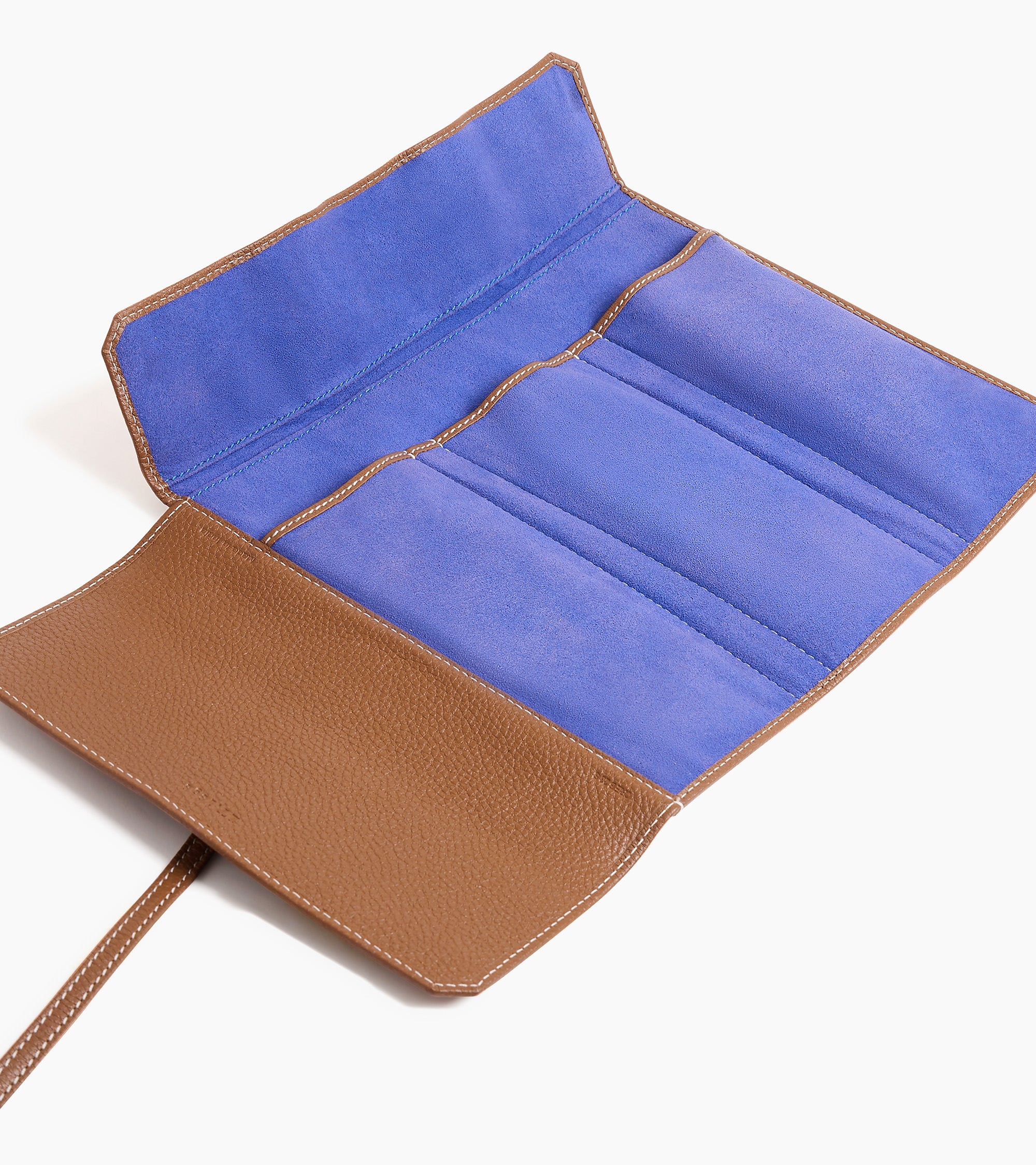 Coffret 3 montres de voyage en cuir grainé