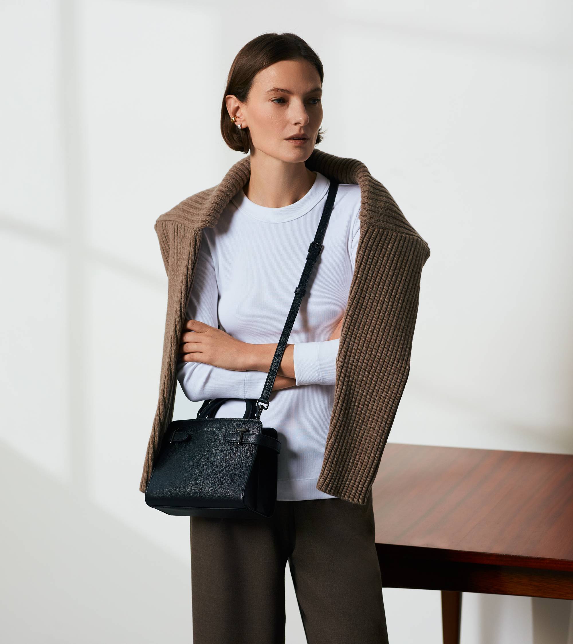 Petit sac à main Emilie en cuir grainé