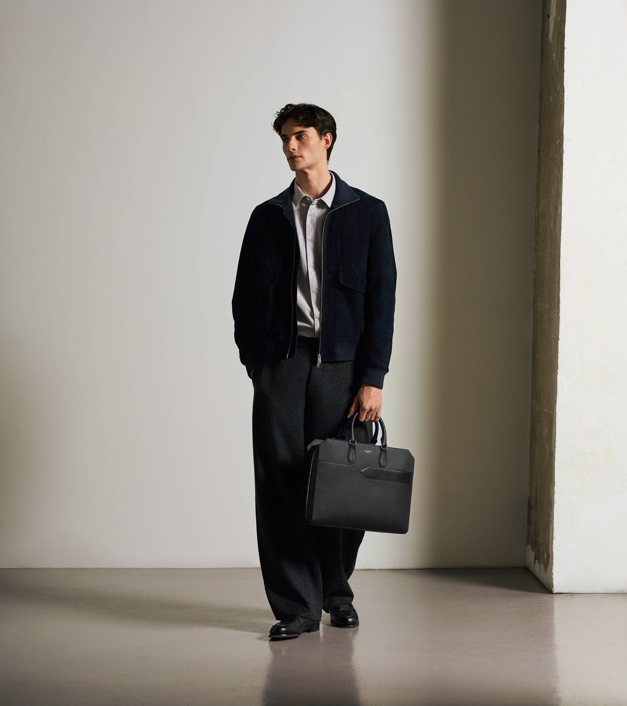 Porte documents 15" Gaston en cuir grain croisé