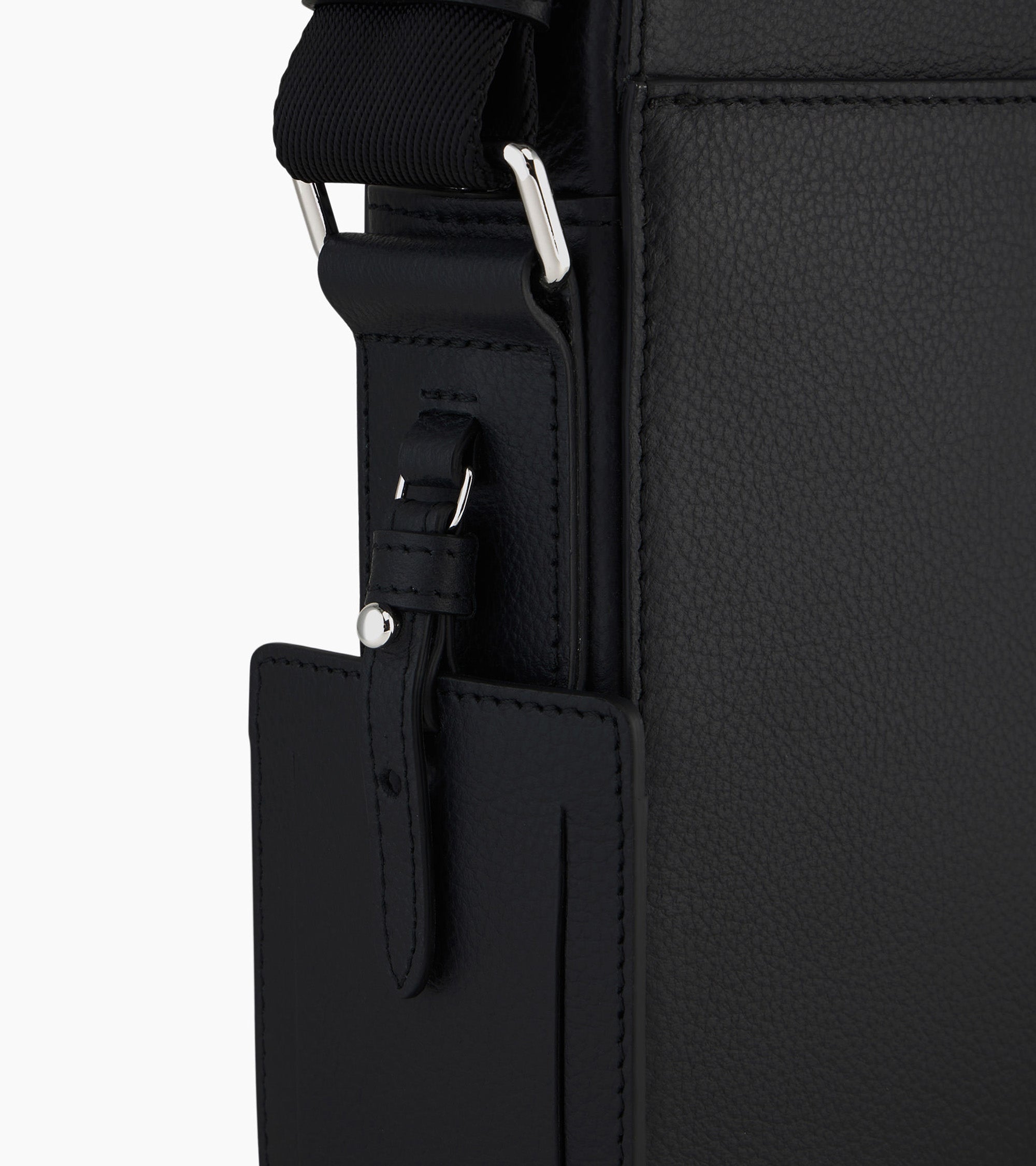 Petite sacoche zippée Emile en cuir grainé