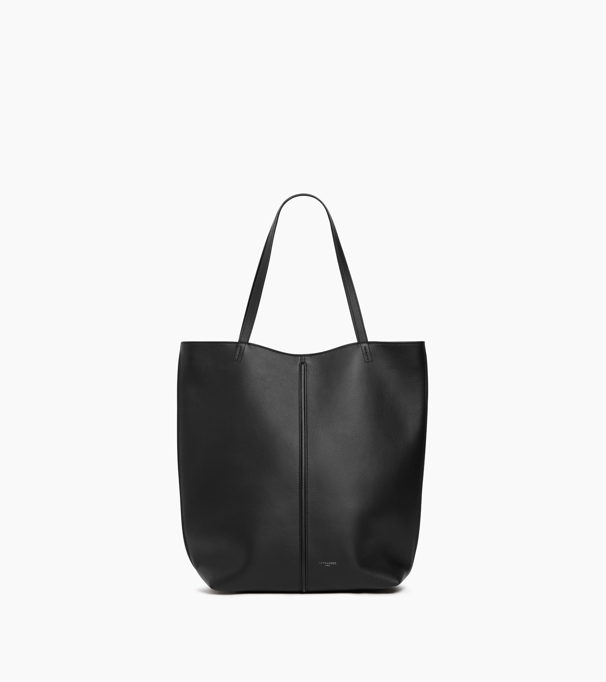 Bolso cabás mediano Hortense de piel granulada de doble cara