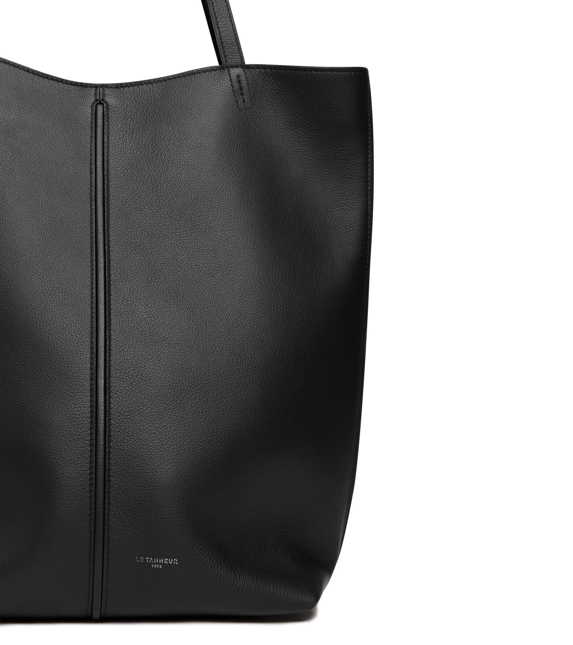 Bolso cabás mediano Hortense de piel granulada de doble cara