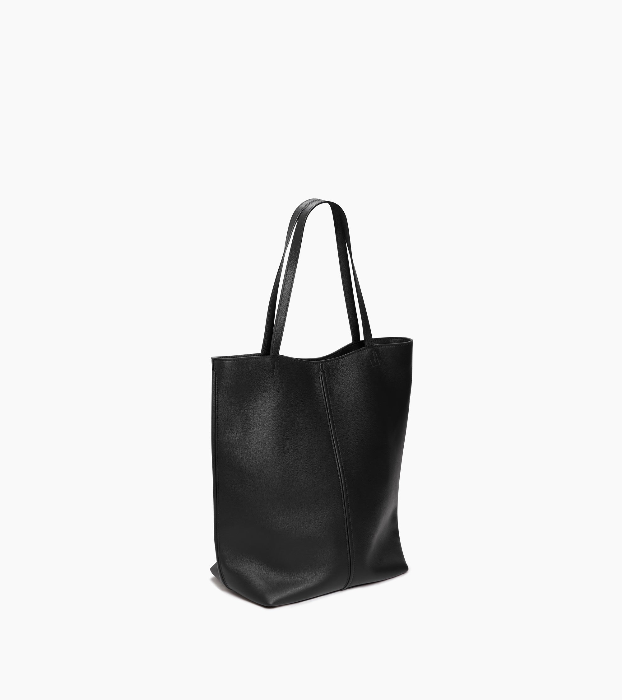 Bolso cabás mediano Hortense de piel granulada de doble cara
