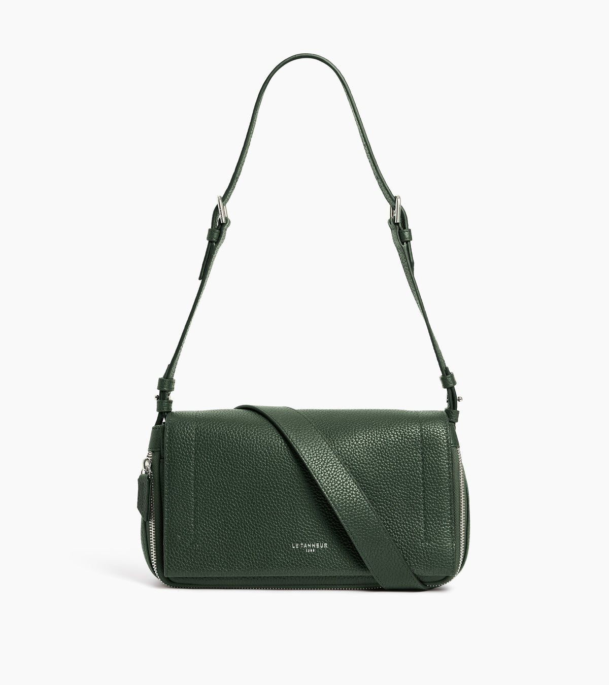 Aurore small shoulder bag in grained leather