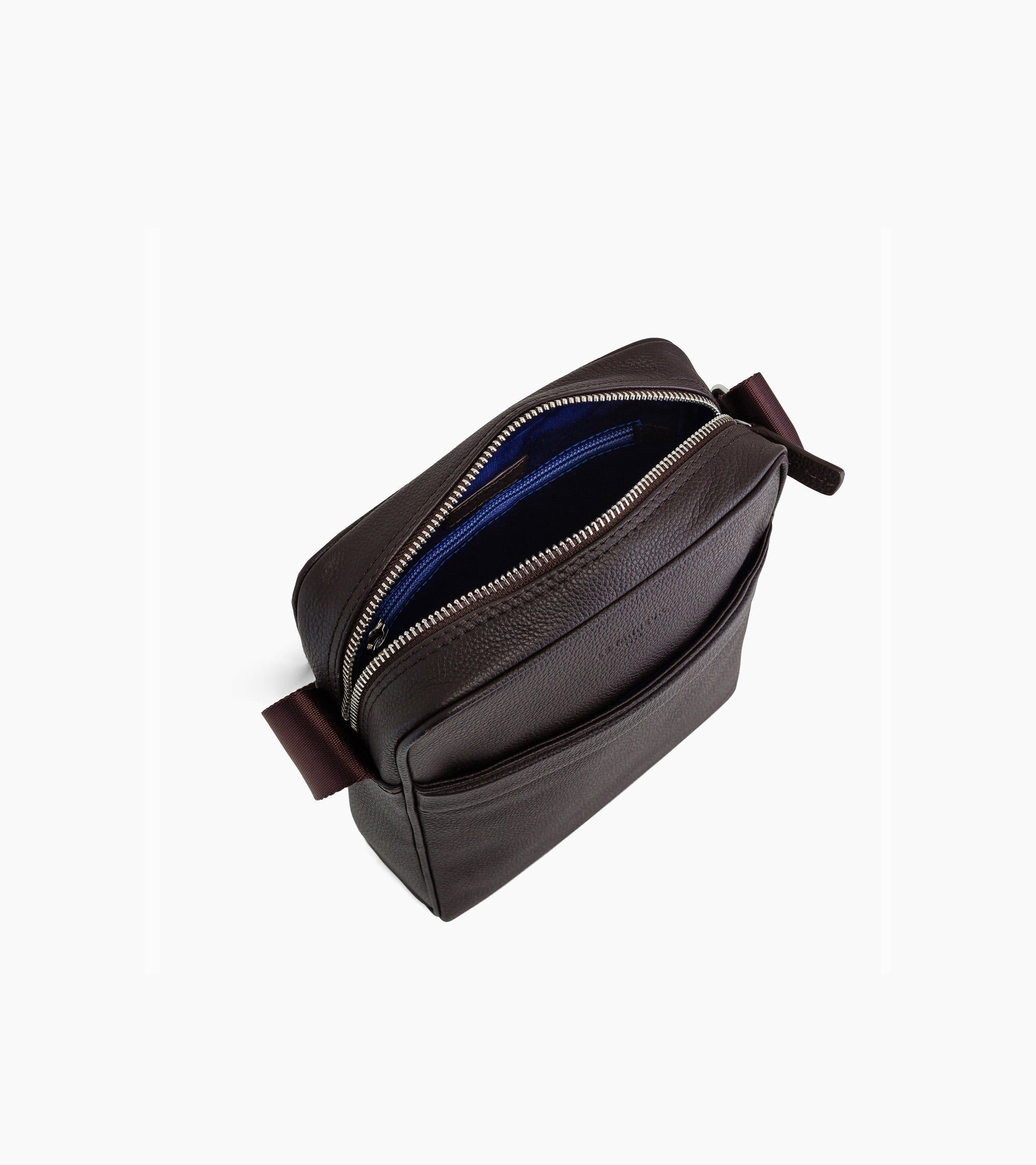Medium cross body Charles pebbled leather bag