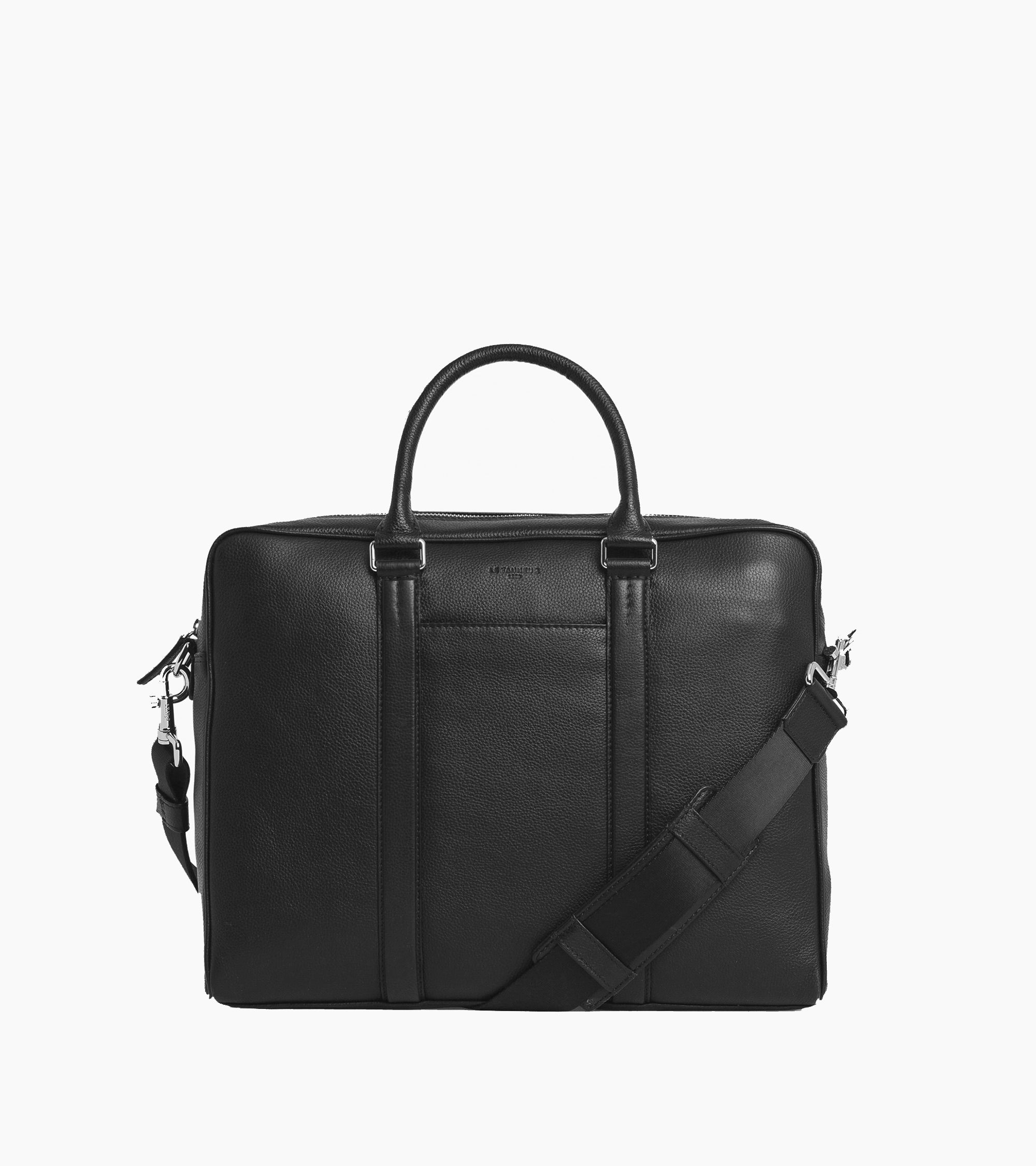 Porte documents 17" Charles en cuir grainé moyen modèle
