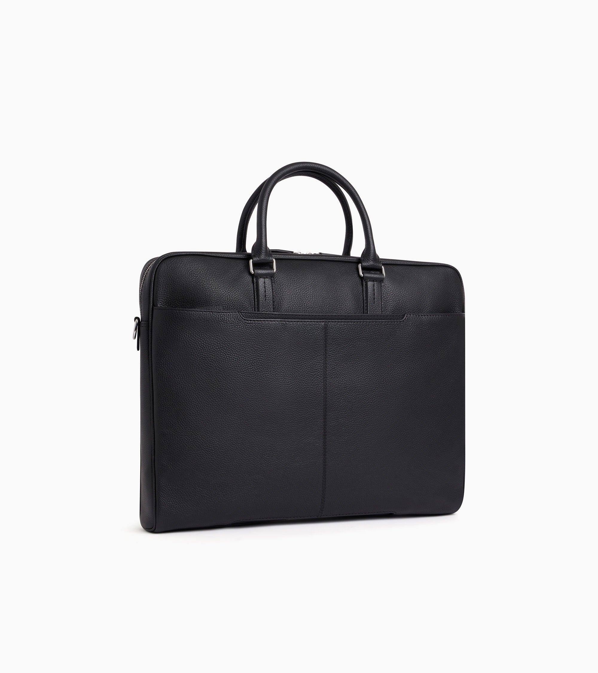 Porte documents slim 17" Charles en cuir grainé