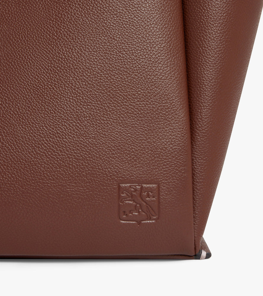 Bolso tote grande Elena de cuero texturizado