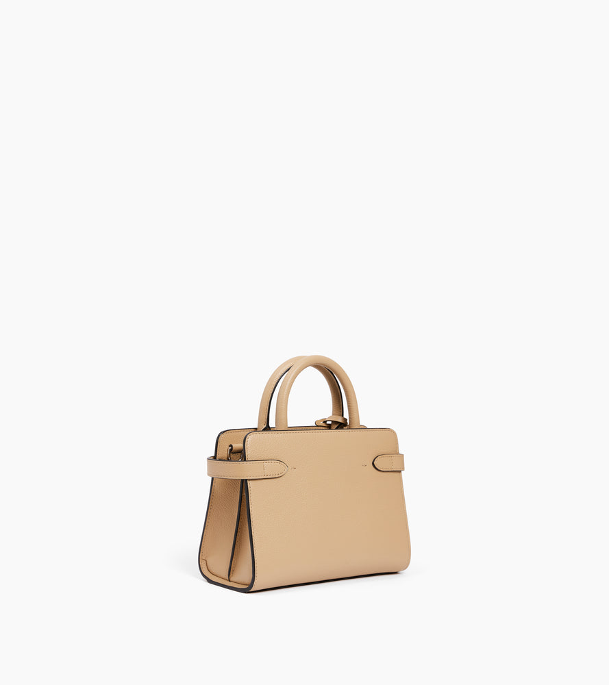Kleine Handtasche Emilie aus genarbtem Leder mit Trageriemen