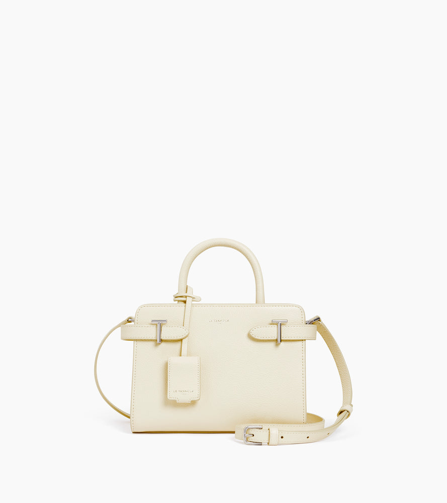 Kleine Handtasche Emilie aus genarbtem Leder mit Trageriemen