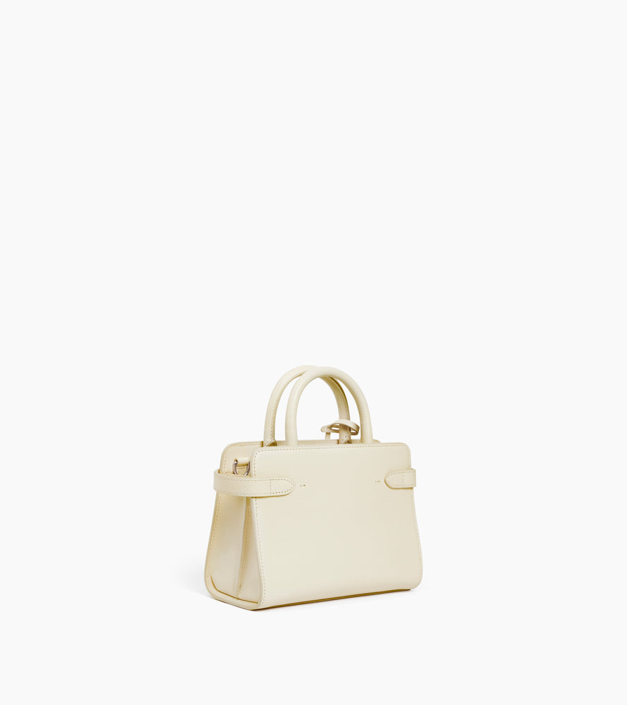 Kleine Handtasche Emilie aus genarbtem Leder mit Trageriemen
