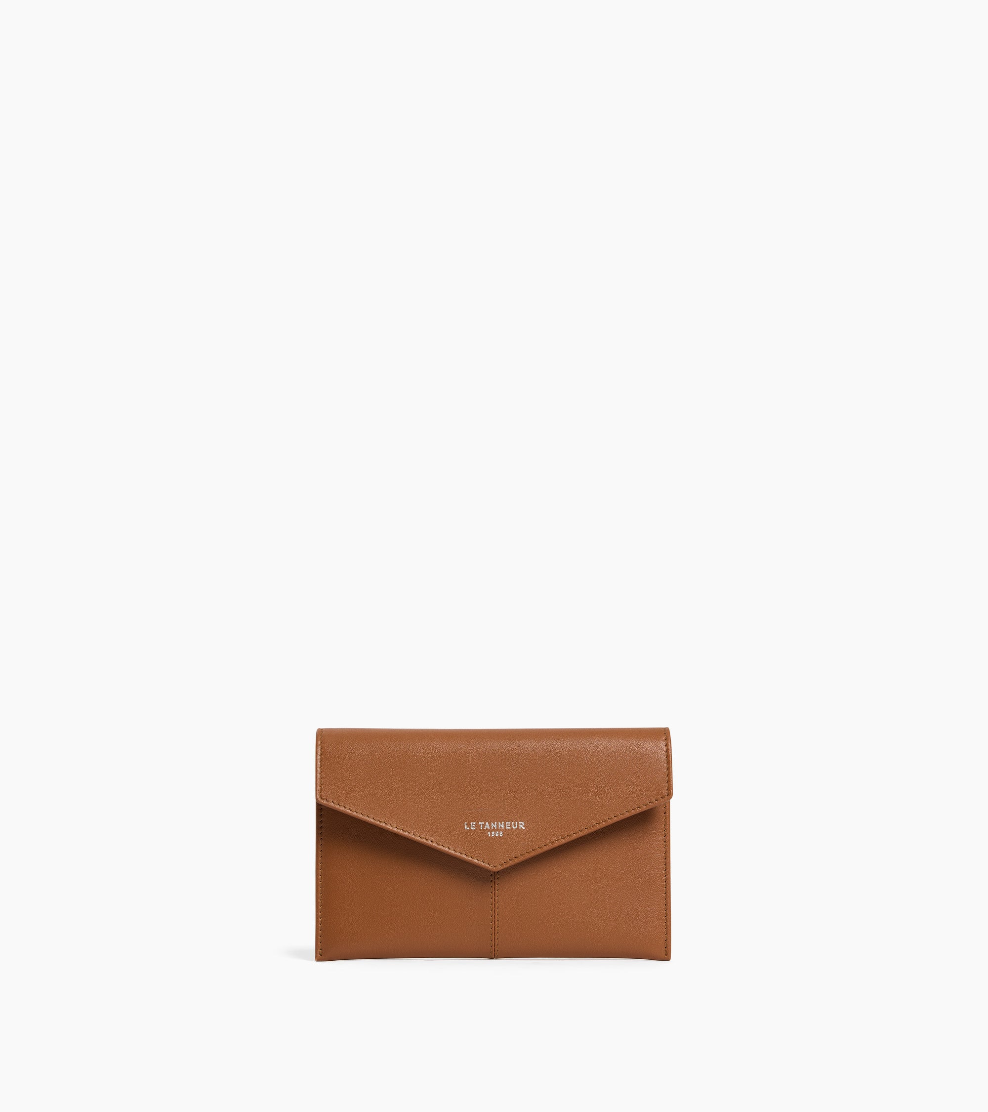 Pochette enveloppe moyen modèle Paulette en cuir lisse