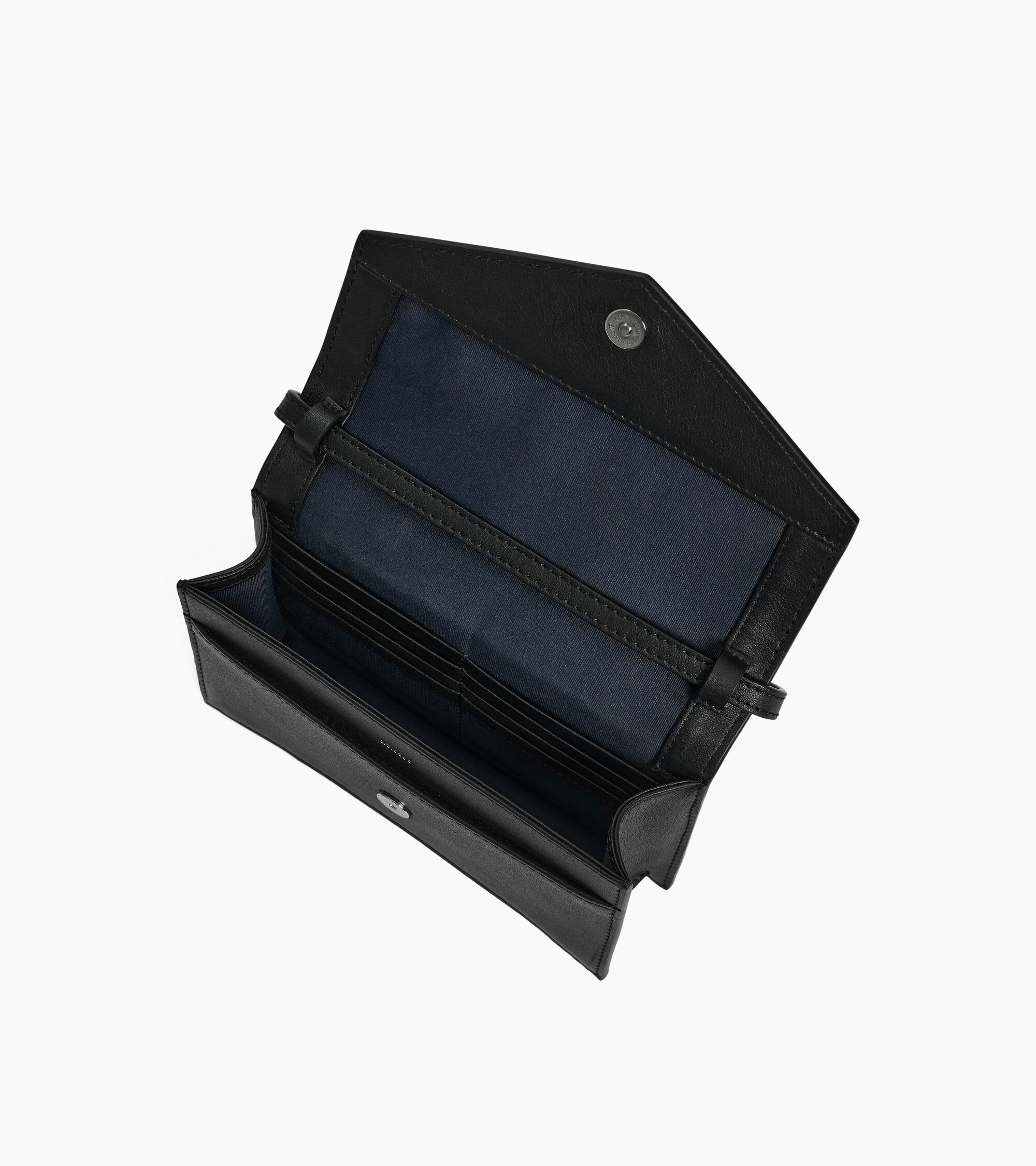 Clutch-Tasche mit Schulterriemen aus Glattleder