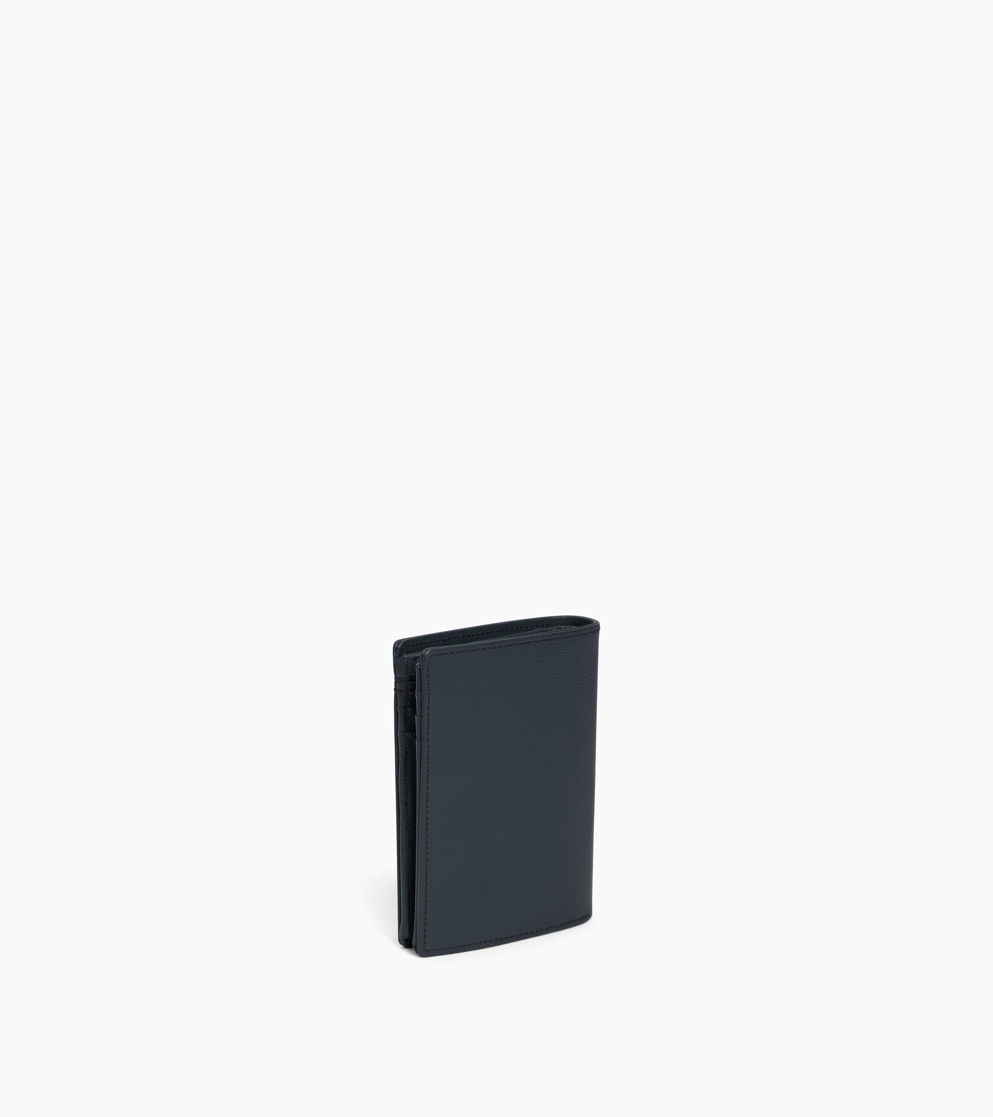 Große Bifold-Brieftasche im Hochformat mit Reißverschluss Lucien aus Korkleder