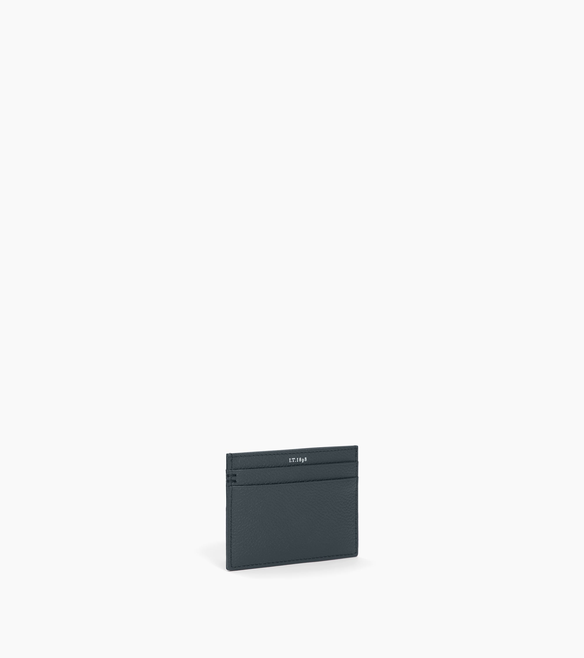 Lucien card holder in grained leather