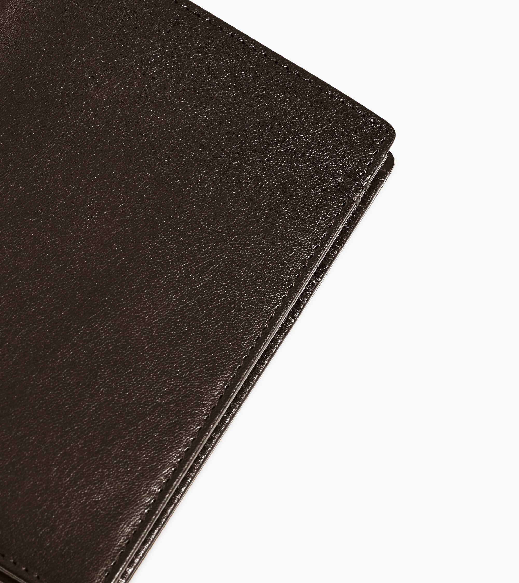 Lucien vertical zipped wallet in oiled leather