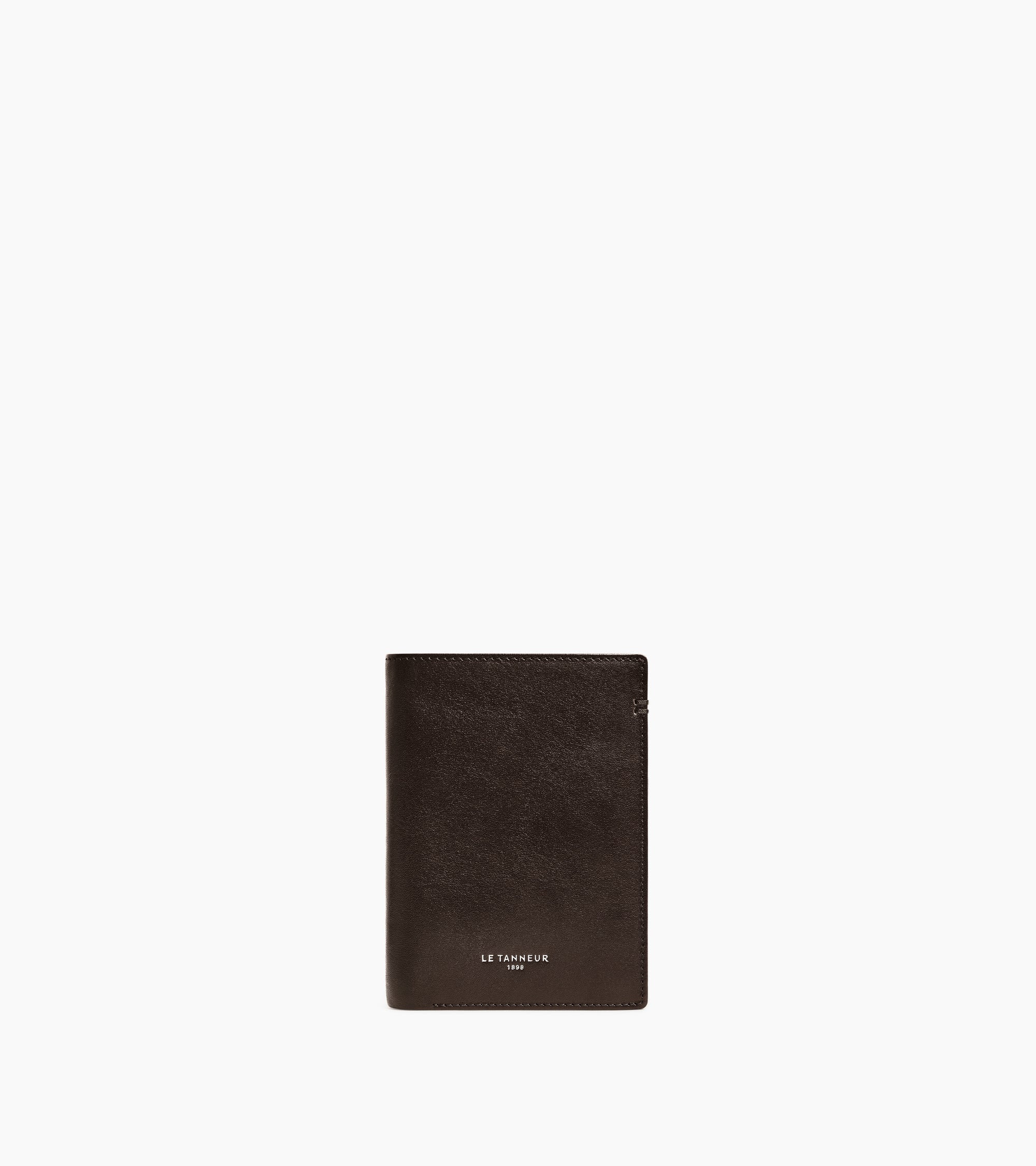 Lucien オイルレザー ファスナー付き ミディアム 縦型 二つ折り財布