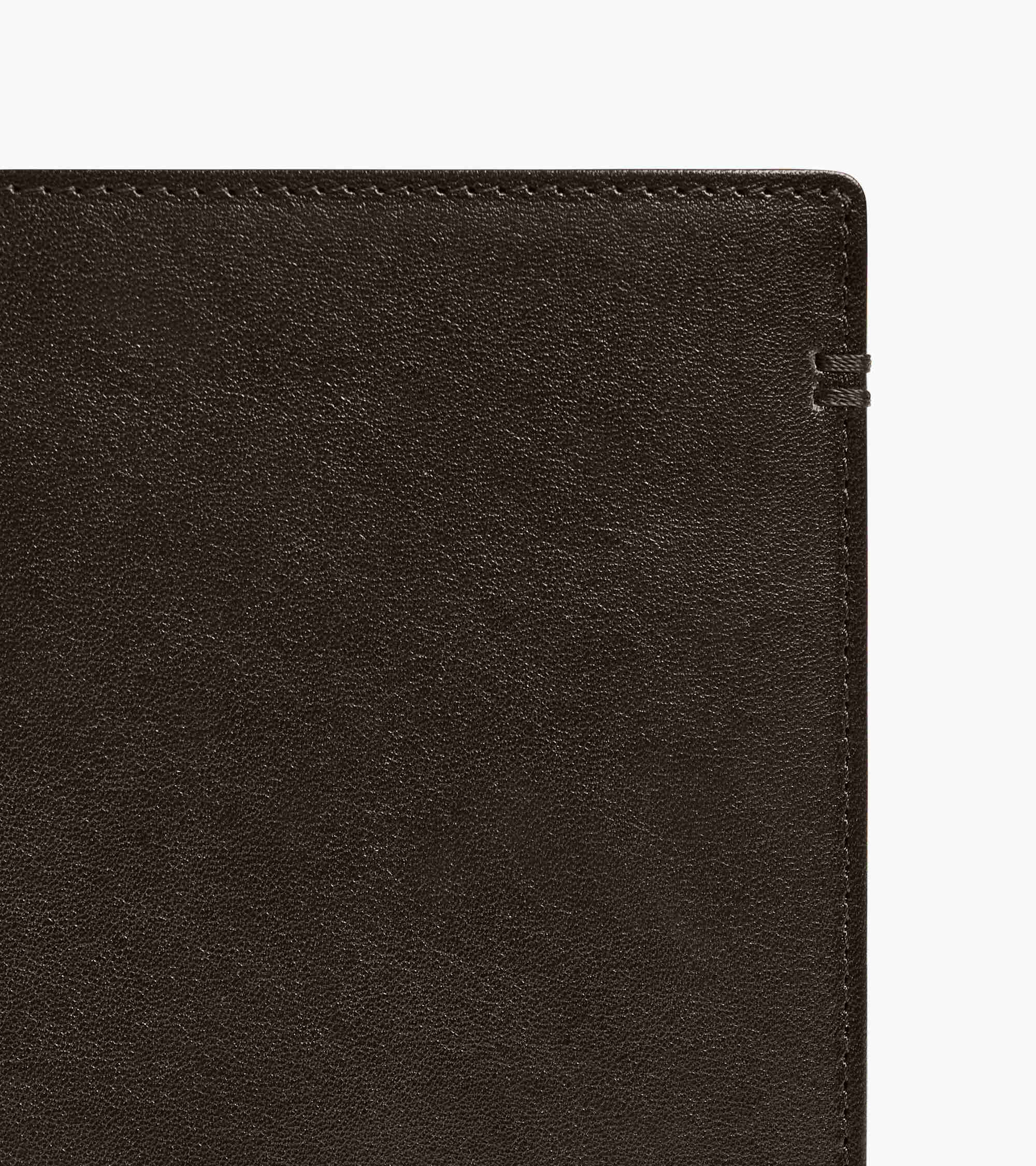 Lucien オイルレザー ファスナー付き ミディアム 縦型 二つ折り財布