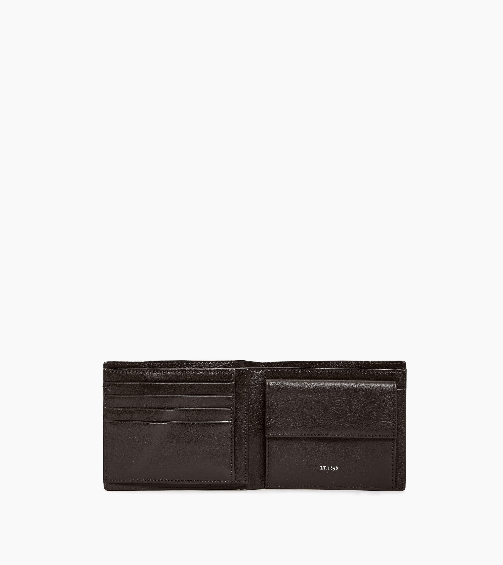 Bifold-Brieftasche mit Klappe Lucien aus geöltem Leder