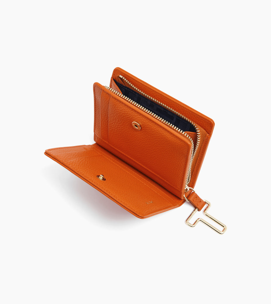 Cartera pequeña Juliette de cuero granulado