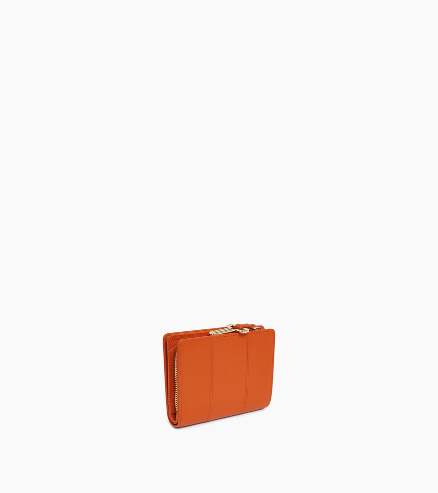 Cartera pequeña Juliette de cuero granulado