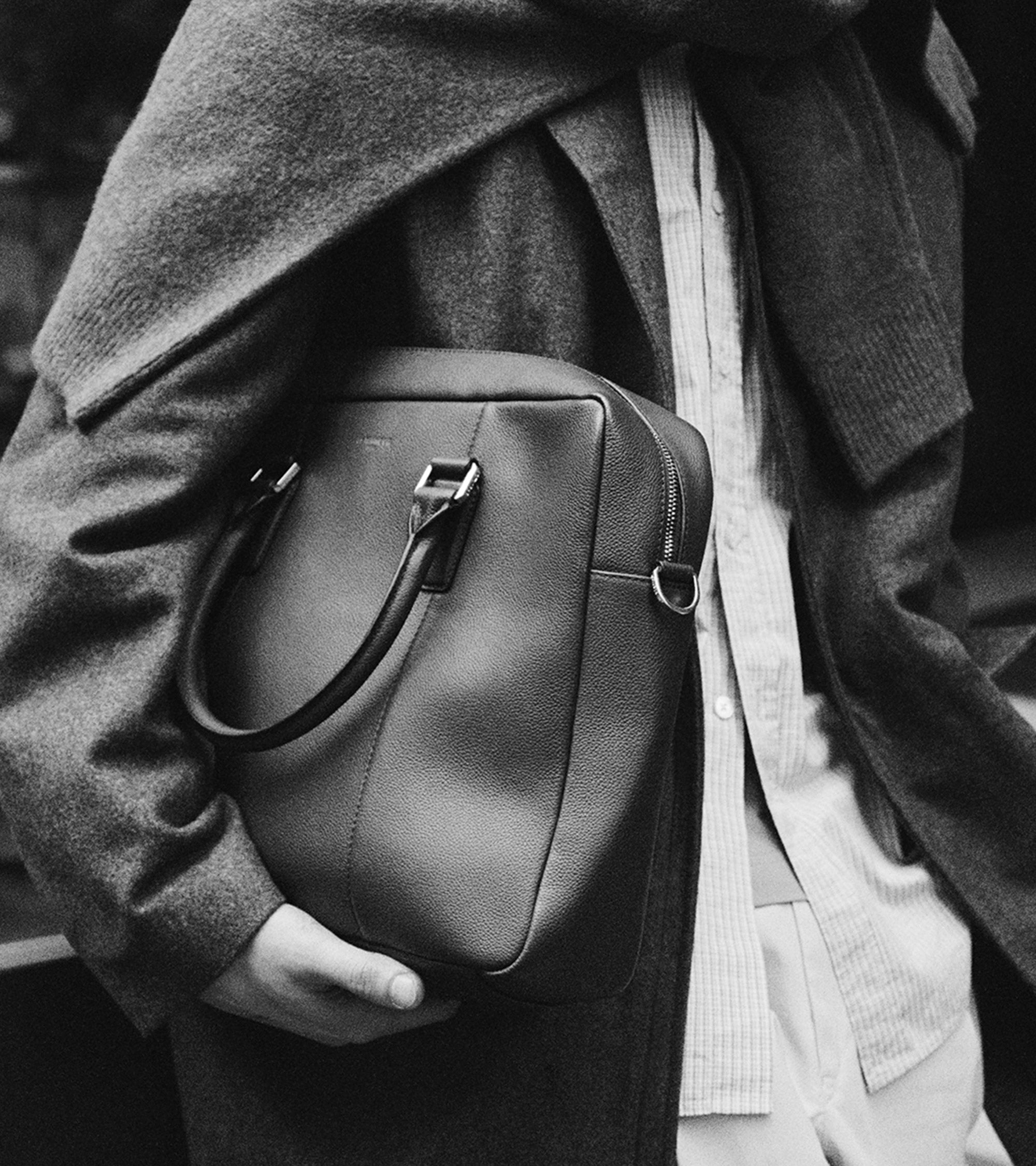 Porte documents 17" Marceau en cuir grainé