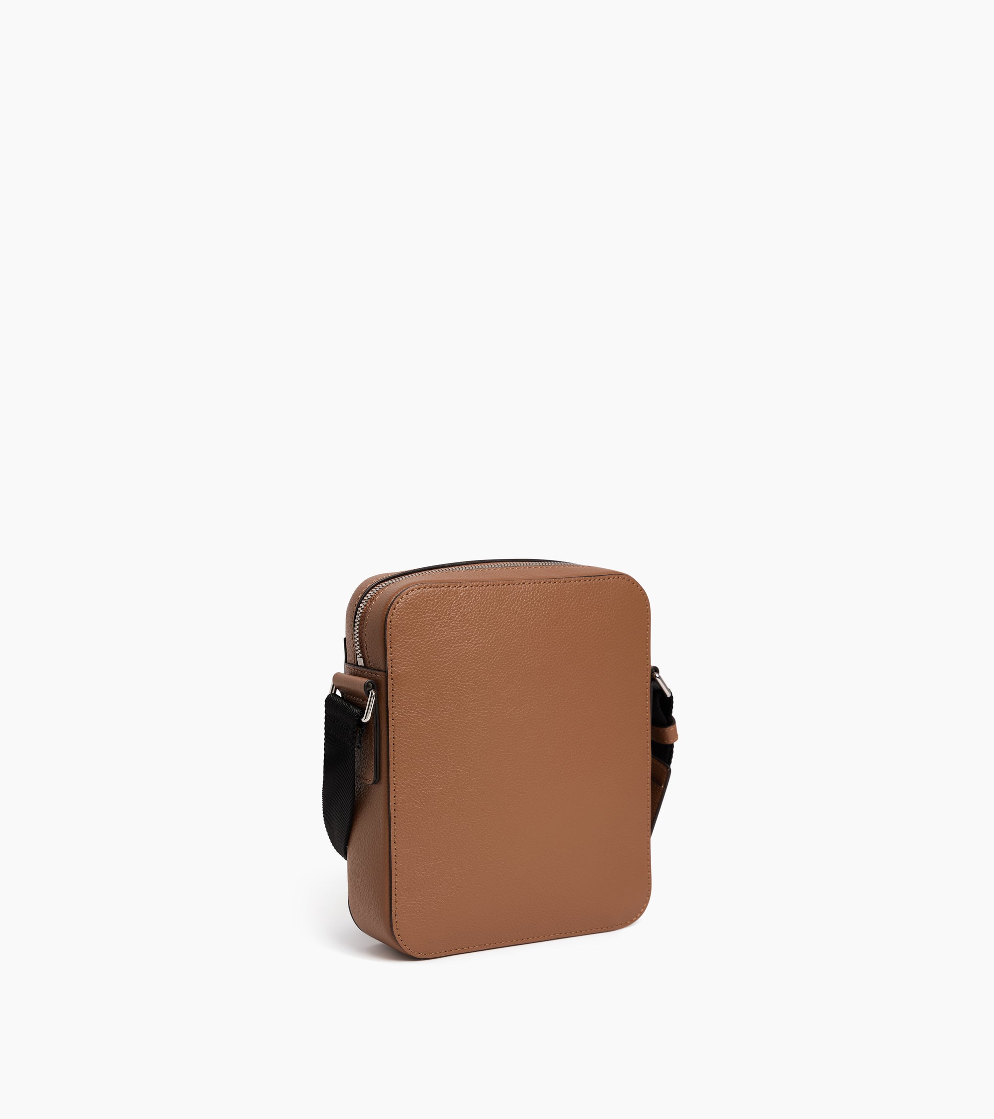 Emile small zipped satchel in grained leather