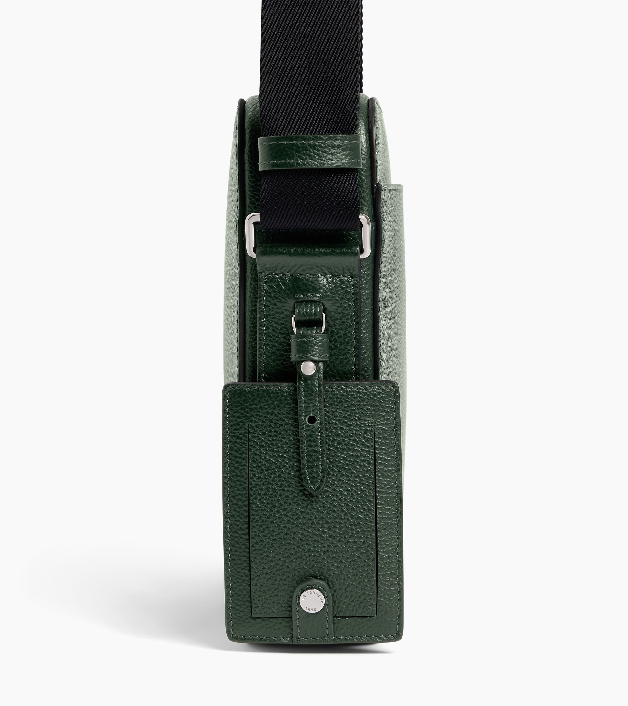 Petite sacoche zippée Emile en cuir grainé