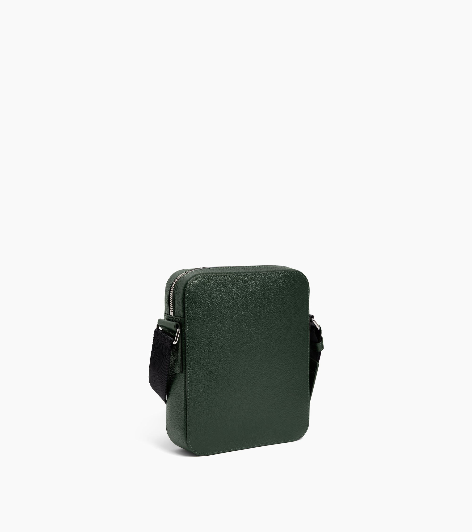 Petite sacoche zippée Emile en cuir grainé