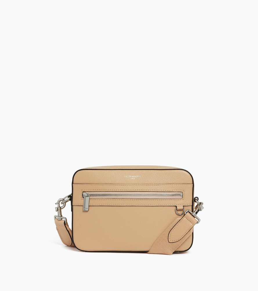 Bolso bandolera pequeño Emile de cuero granulado