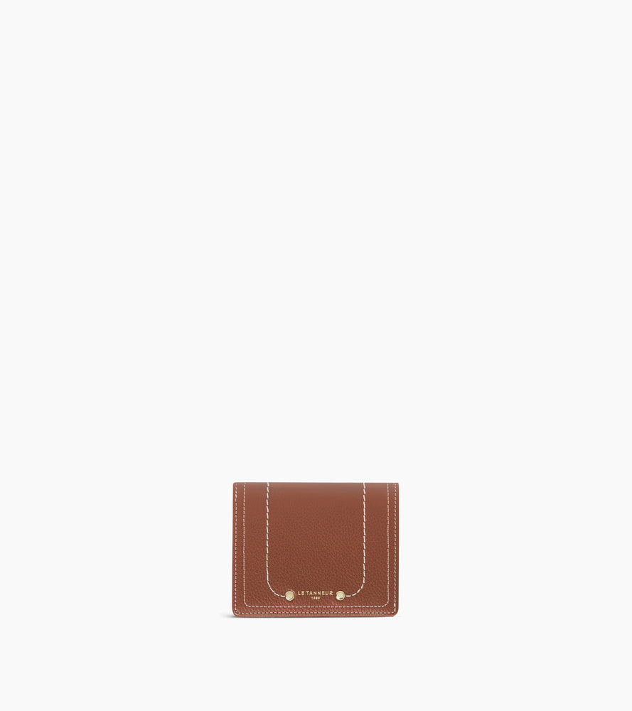 Kleine Brieftasche Ella aus genarbtem Leder