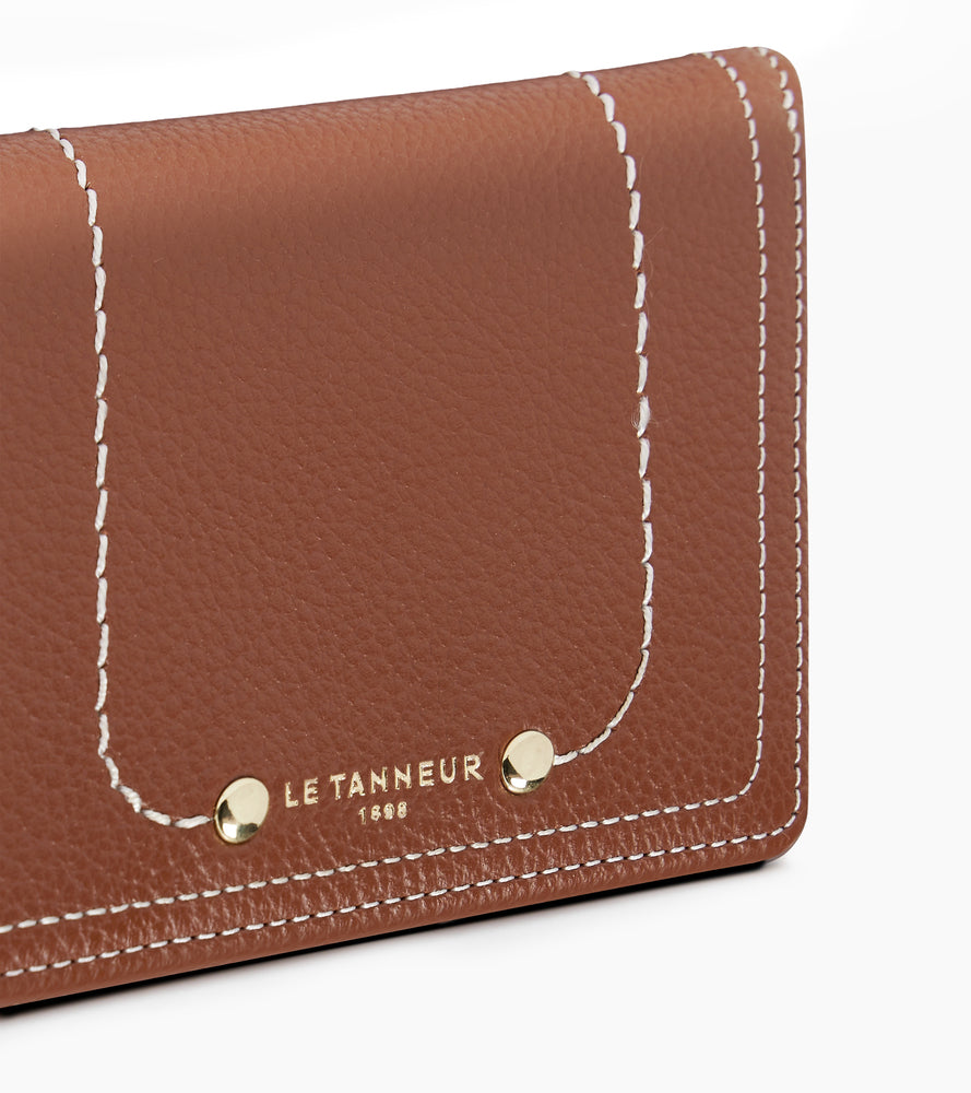 Kleine Brieftasche Ella aus genarbtem Leder