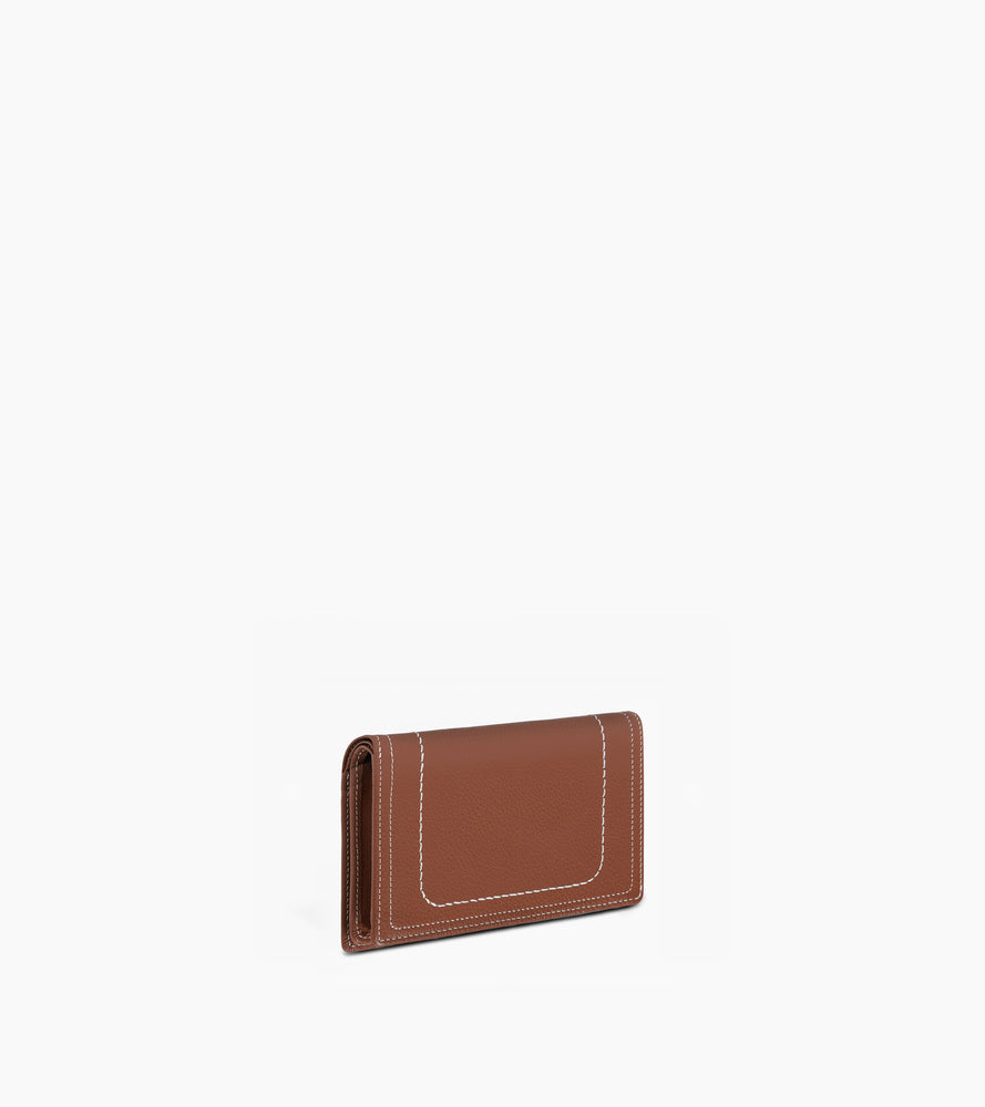 Mittelgroße Brieftasche Ella aus genarbtem Leder