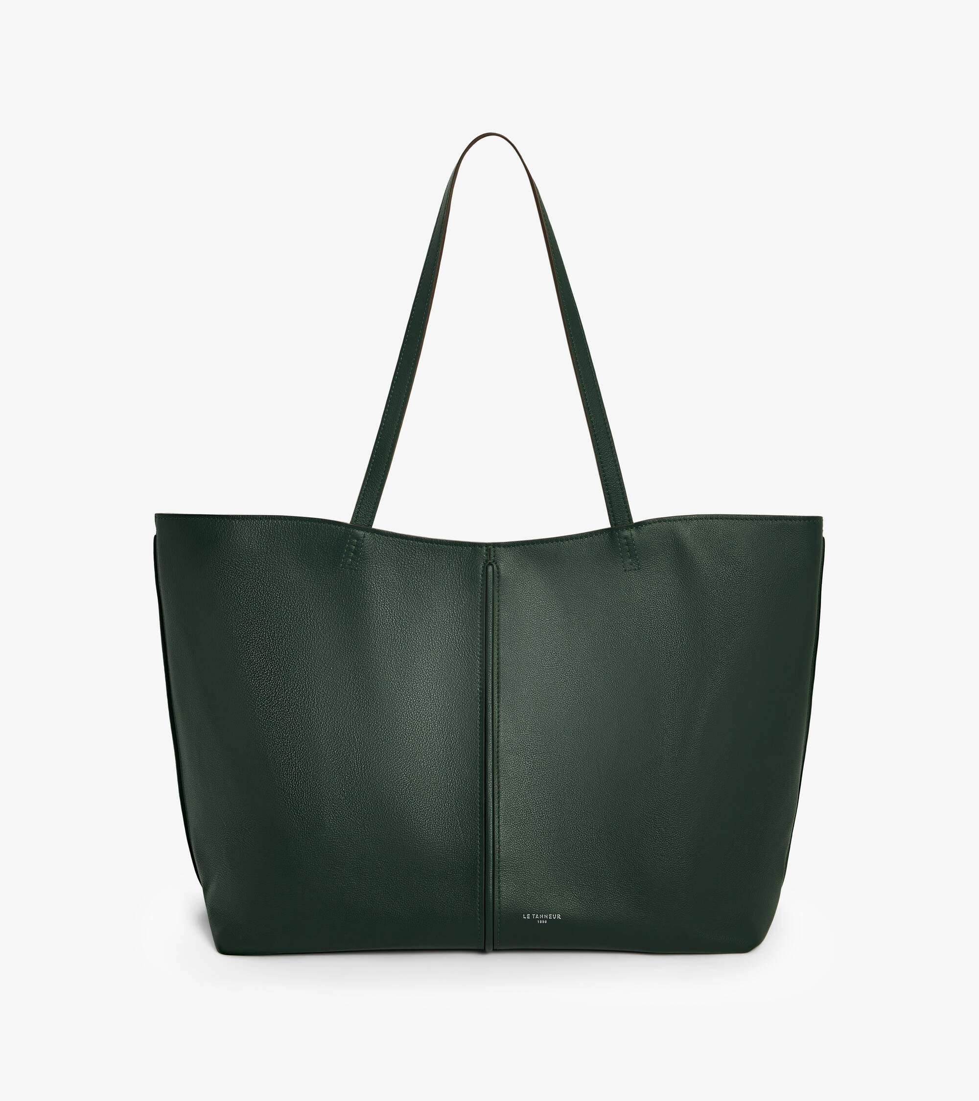 Sac cabas grand modèle Hortense en cuir grainé double face