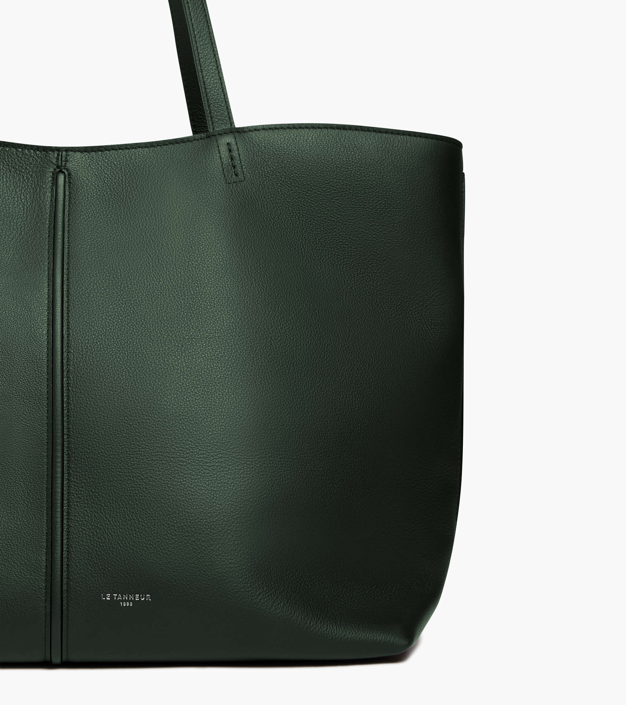 Sac cabas grand modèle Hortense en cuir grainé double face