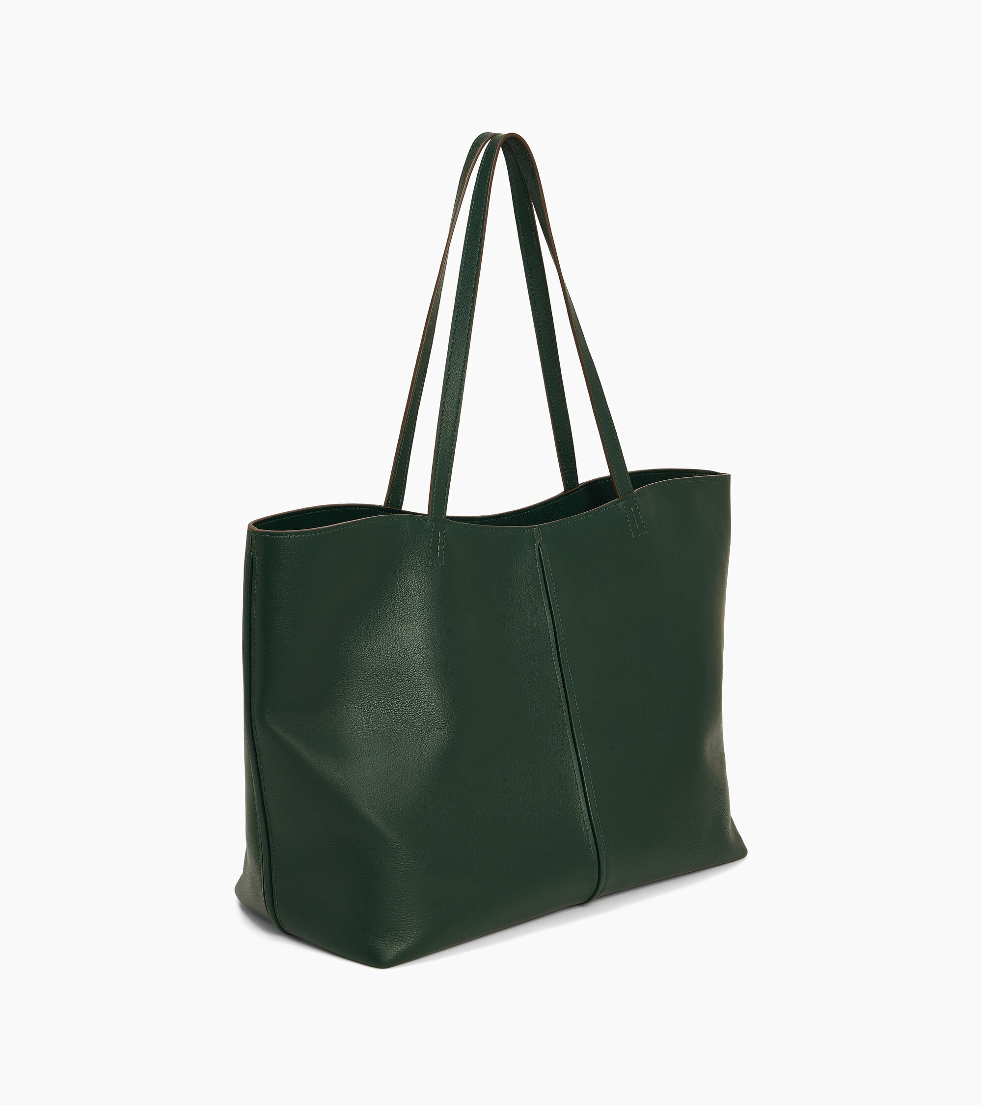Sac cabas grand modèle Hortense en cuir grainé double face