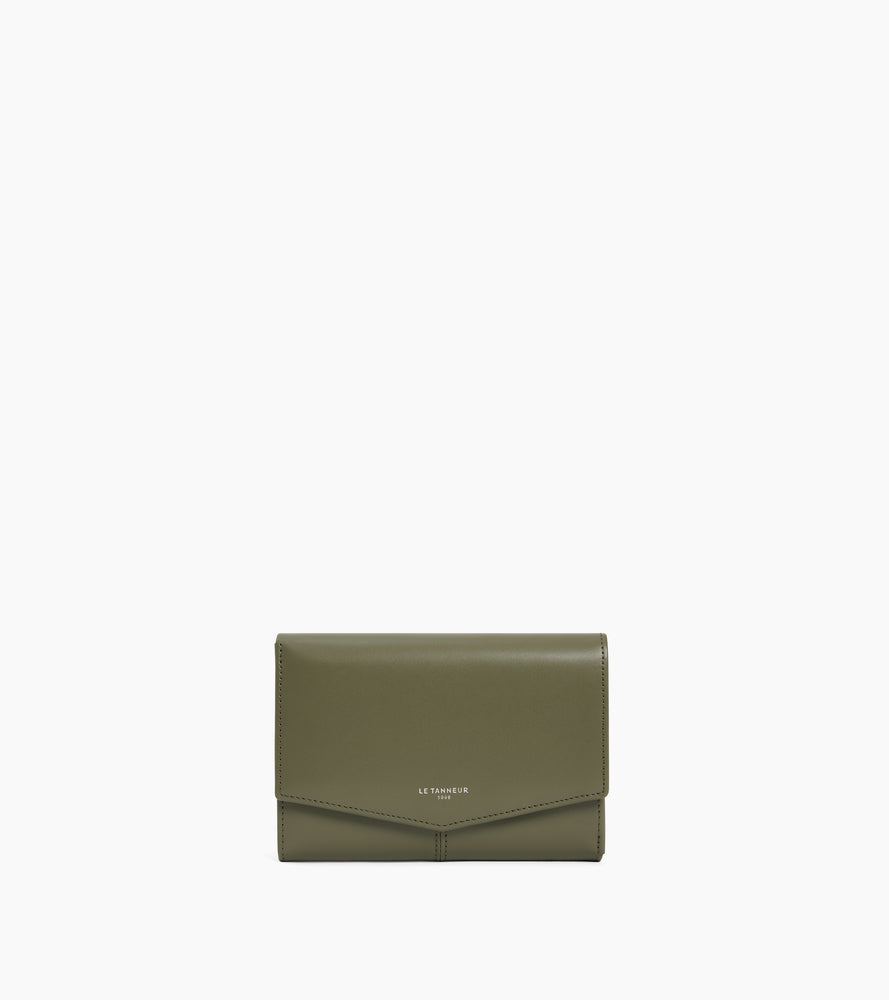 Portefeuille moyen modèle Charlotte en cuir lisse
