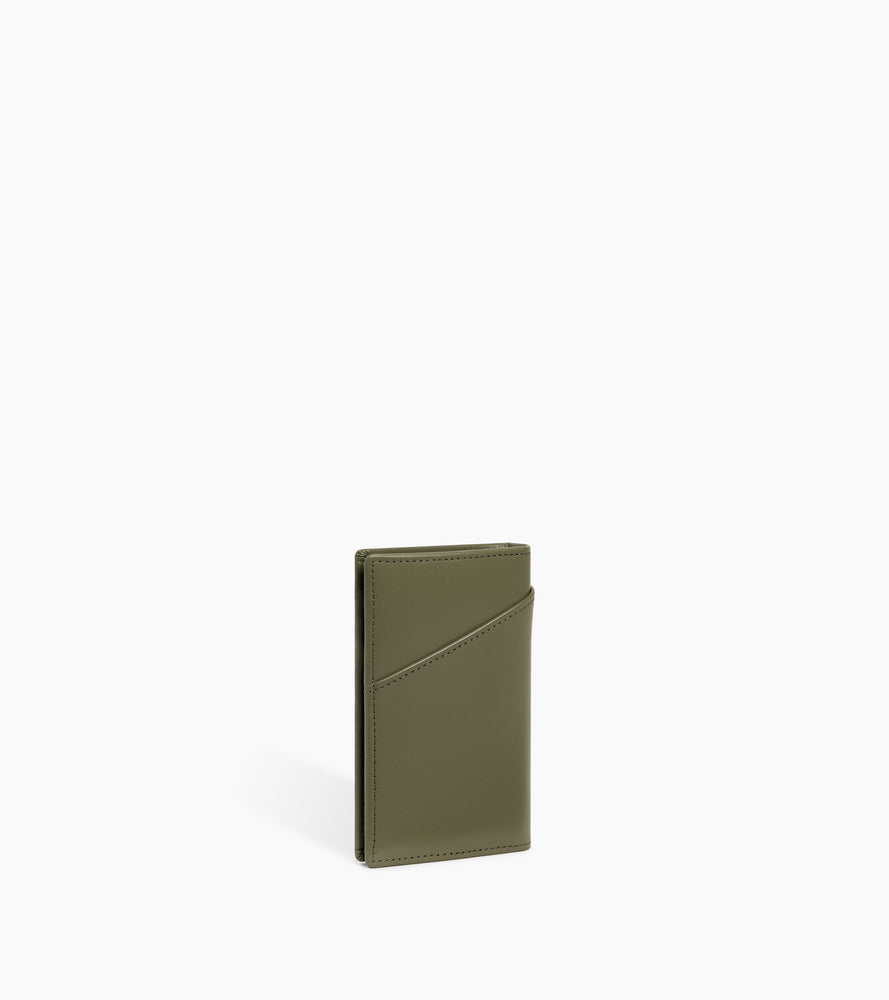 Porte cartes vertical Charlotte en cuir lisse