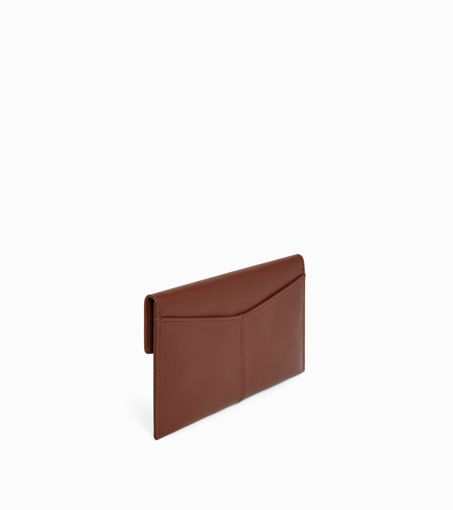 Mittlere Umschlagtasche Charlotte aus glattem Leder