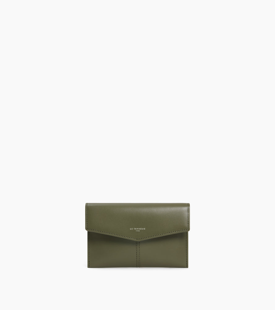 Pochette enveloppe moyen modèle Charlotte en cuir lisse