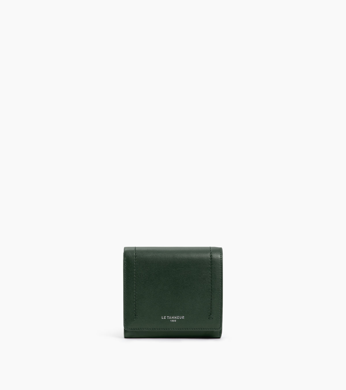 Kleine Brieftasche mit Klappe Louison aus Glattleder